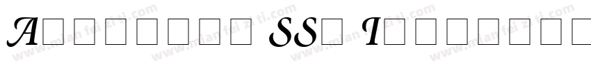 Atlantix SSi Italic字体转换